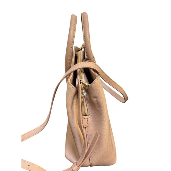 Furla Blush Pink Leather Handbag With Adjustable Crossbody Strap - Picture 4 of 11
